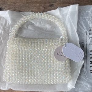 Melie Bianco Sherry Beaded Bag Crystal/Clear